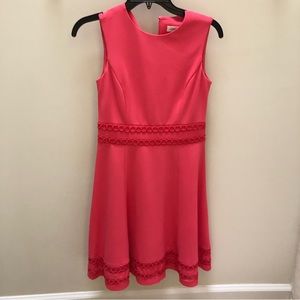 Coral Calvin Klein Dress